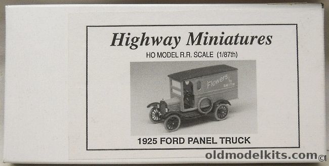 Jordan Products 1/87 1925 Ford Panel Truck HO Scale, 360-216 plastic model kit